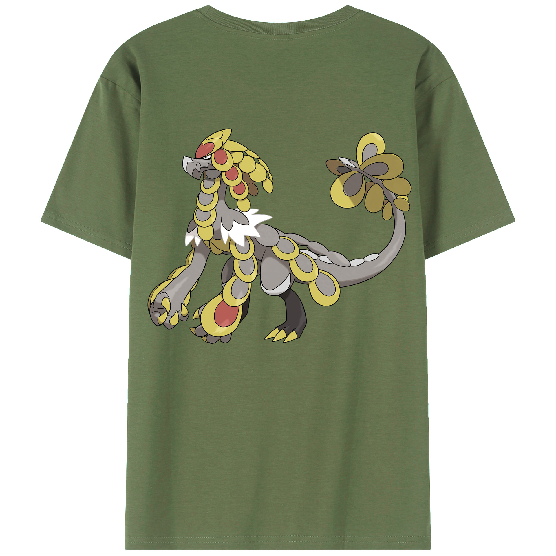 （画像用） ポケットモンスター Pokémon 綿100％ メンズ半袖Tシャツ（バックプリント） 通気性